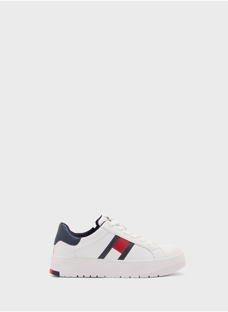 Youth Flag Lace Up Sneakers