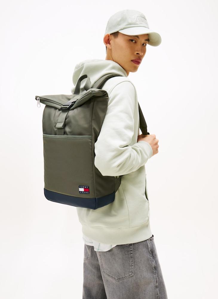 Logo Roll Top Backpack