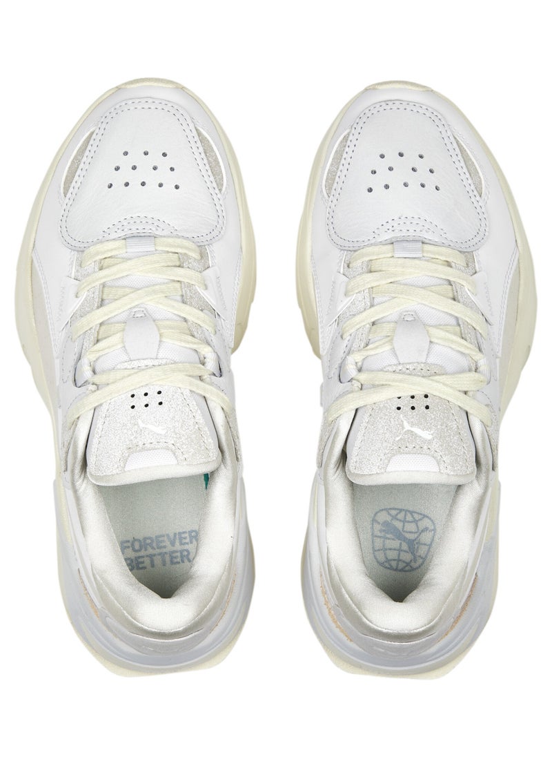 Orkid Womens White Thrifted Sneakers