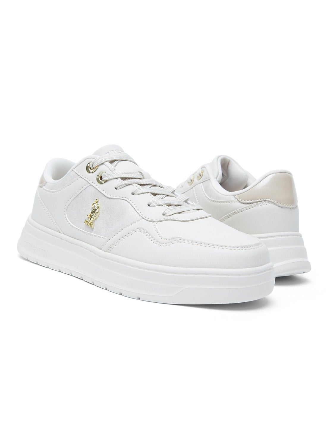 Women's Low-Top Sneakers - Lightweight with White Sole