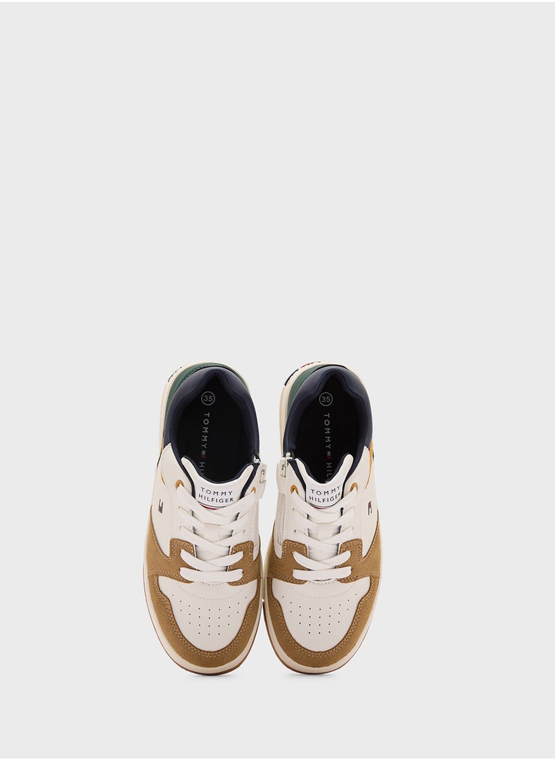 Youth Low Top Lace Up Sneakers