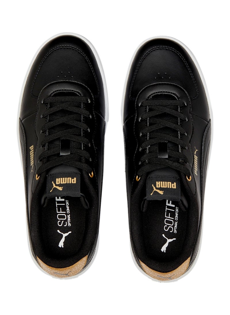 Skye Clean Distressed Womens Black Sneakers