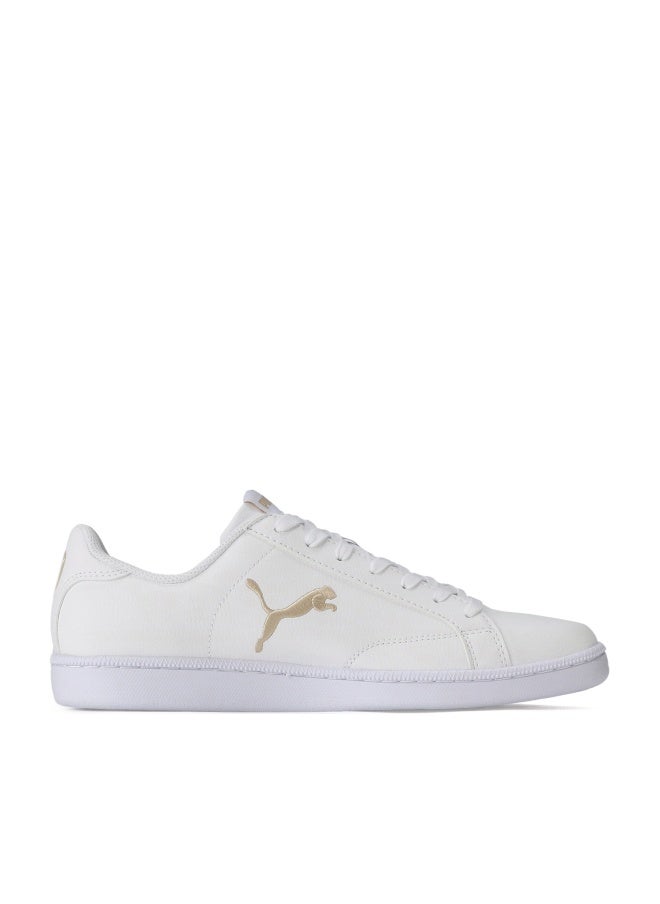 Smash Cat Leather Unisex White Sneakers