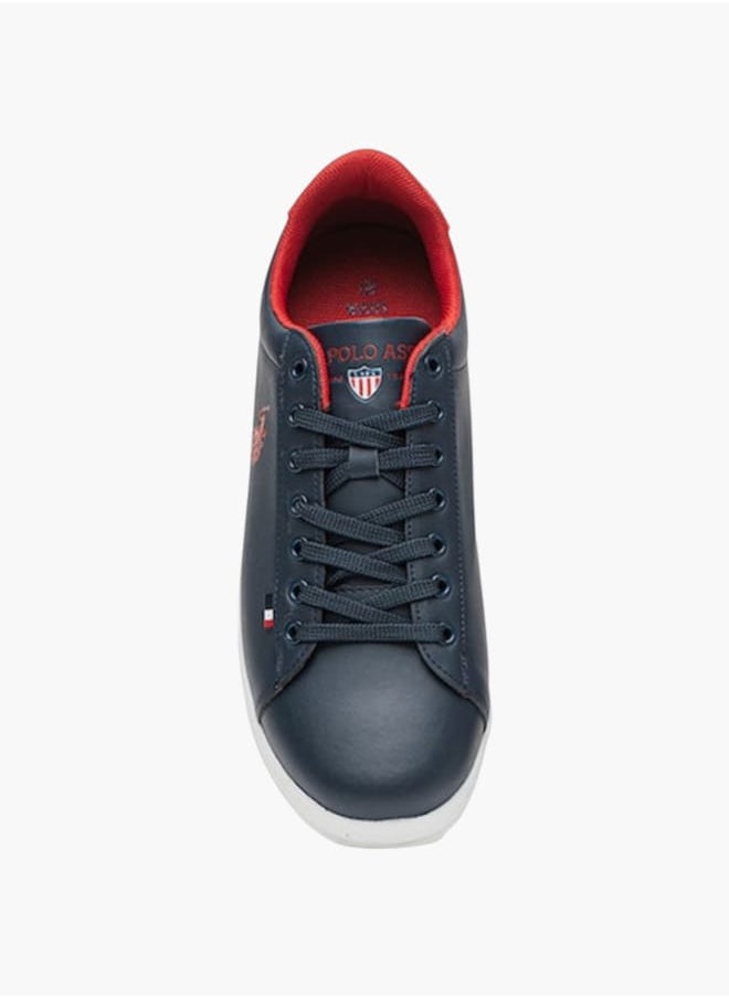 Men's Logo Detail Lace-Up Sneakers