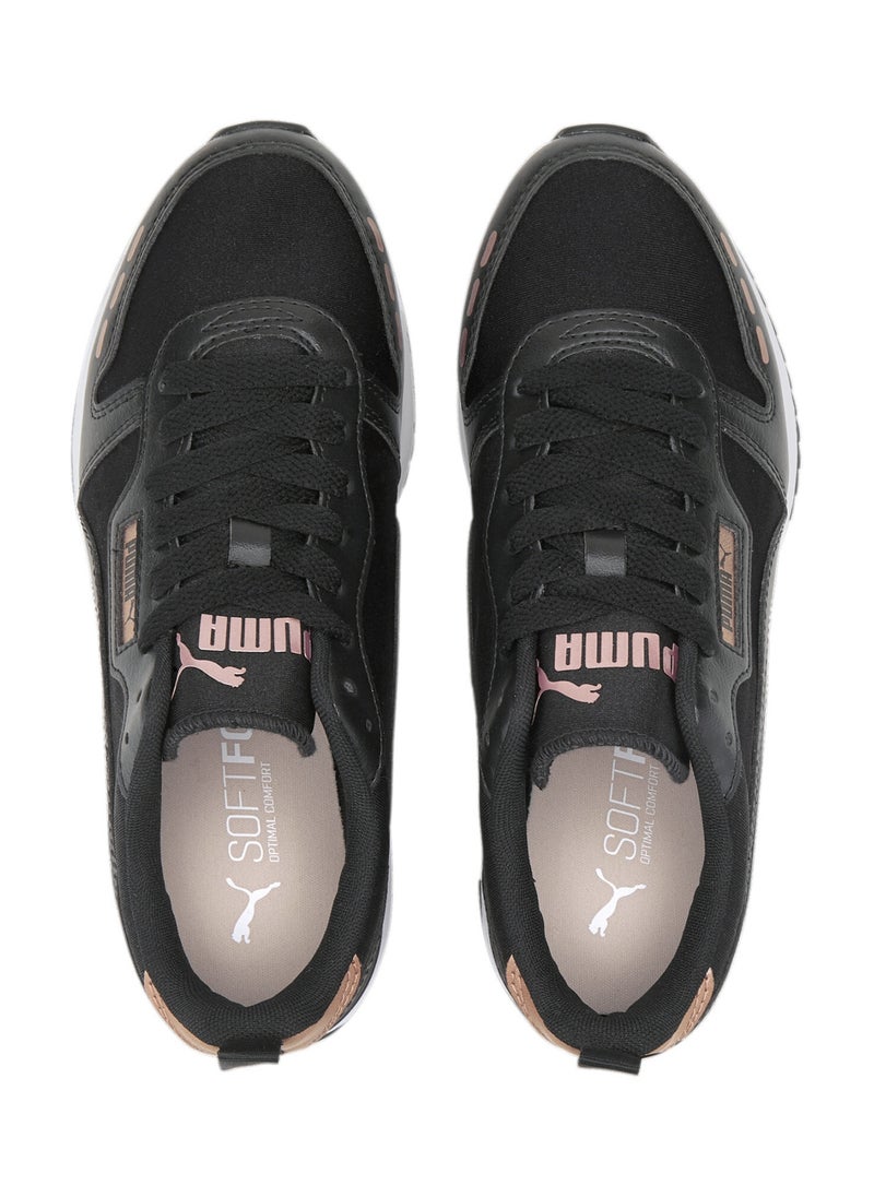 R78 Metallic Womens Black Trainers