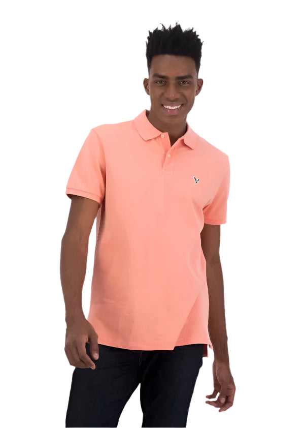 Collar Line Logo Detail Short Sleeve Polo Shirt