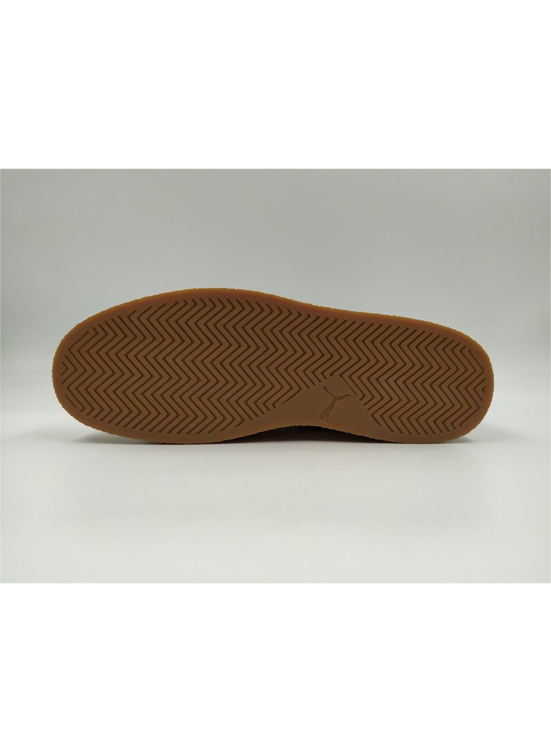 Club Unisex Beige Red Suede Sneakers