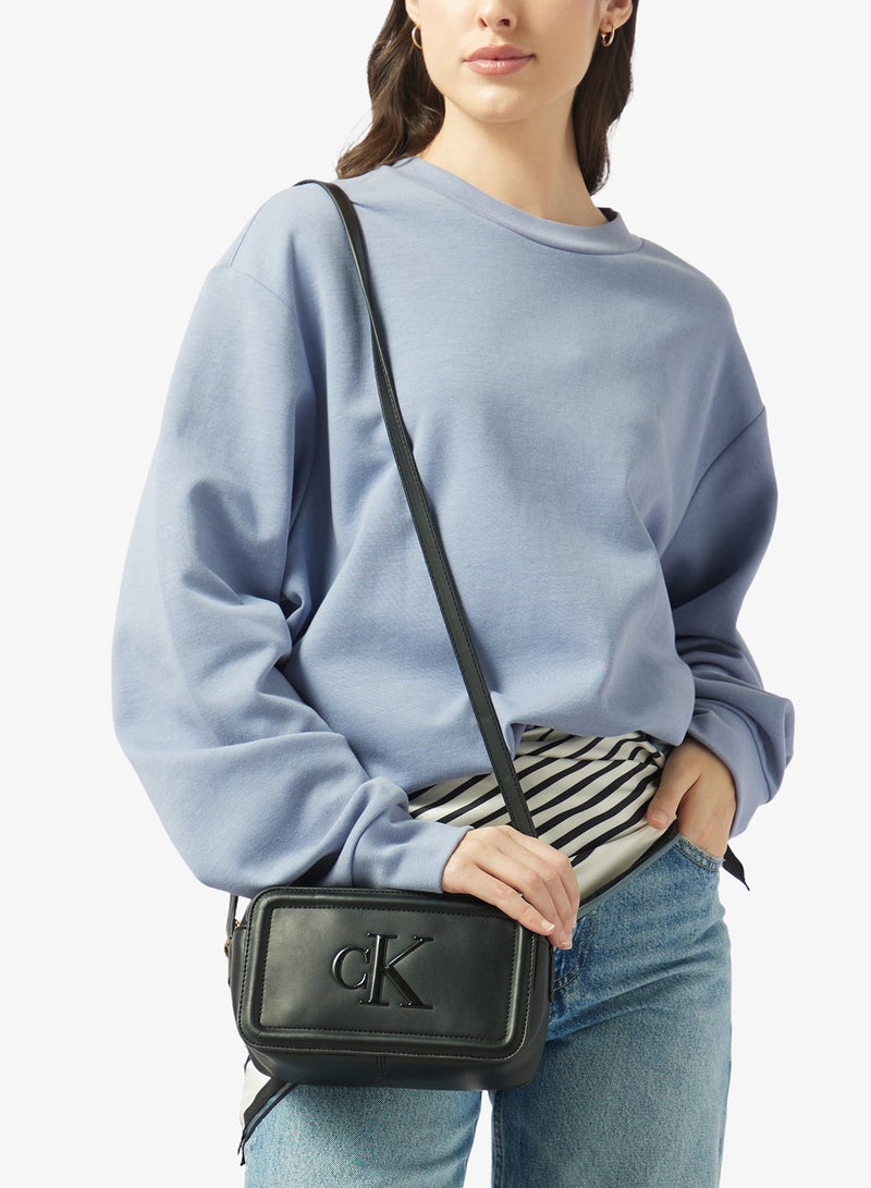 Embossed Monogram Camera Bag