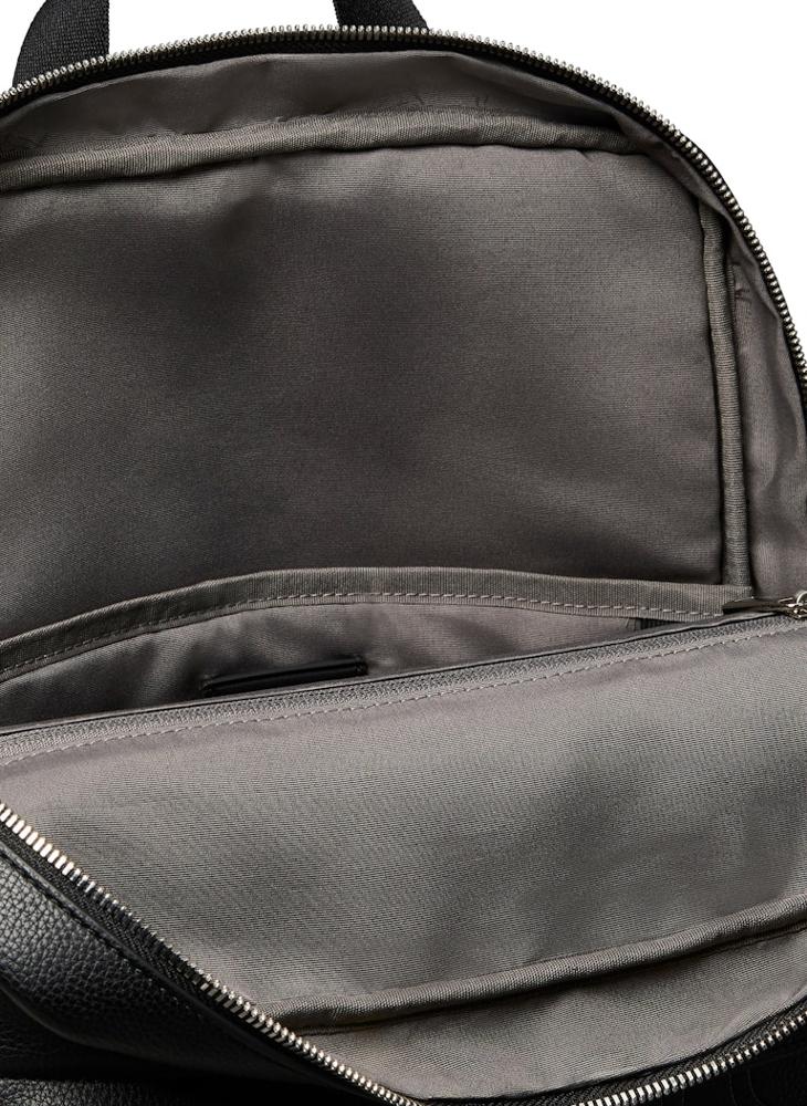 Emblem AOP Embossed Round Backpack
