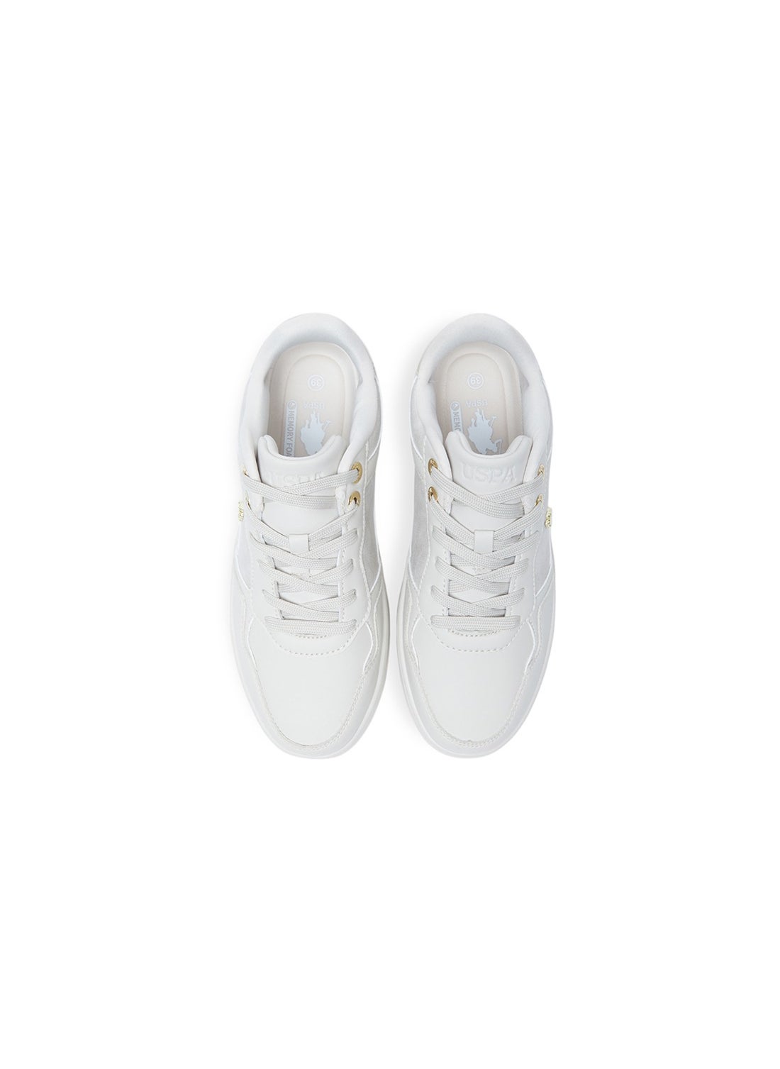 Women's Low-Top Sneakers - Lightweight with White Sole