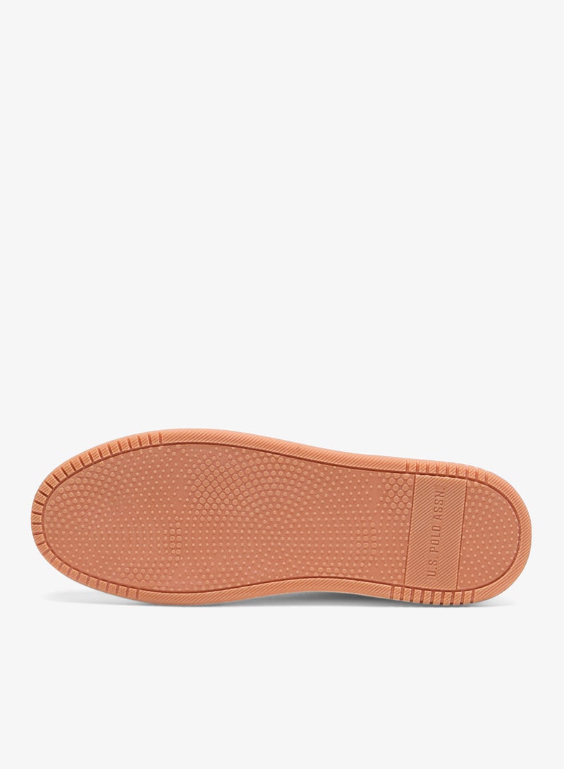 Men's Navy Low-Top Sneakers - Stylish Casual Shoes with Grey and Tan Accents, Durable and Stylish Casual Footwear