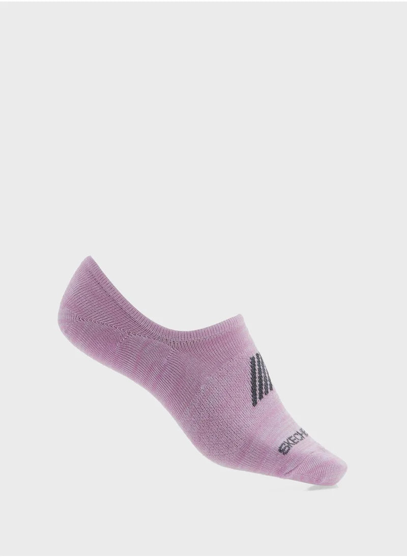 6 Pack Womens Non Terry No Show Socks