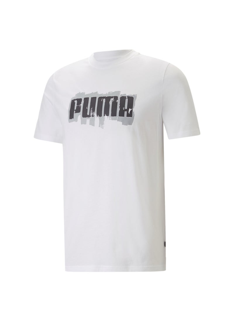 GRAPHICS Mens Wording Short Sleeve T-Shirt
