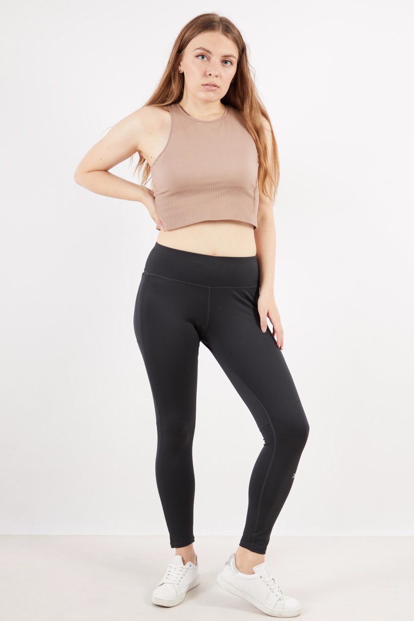 Women Sportswear Fit Running Leggings, Black
