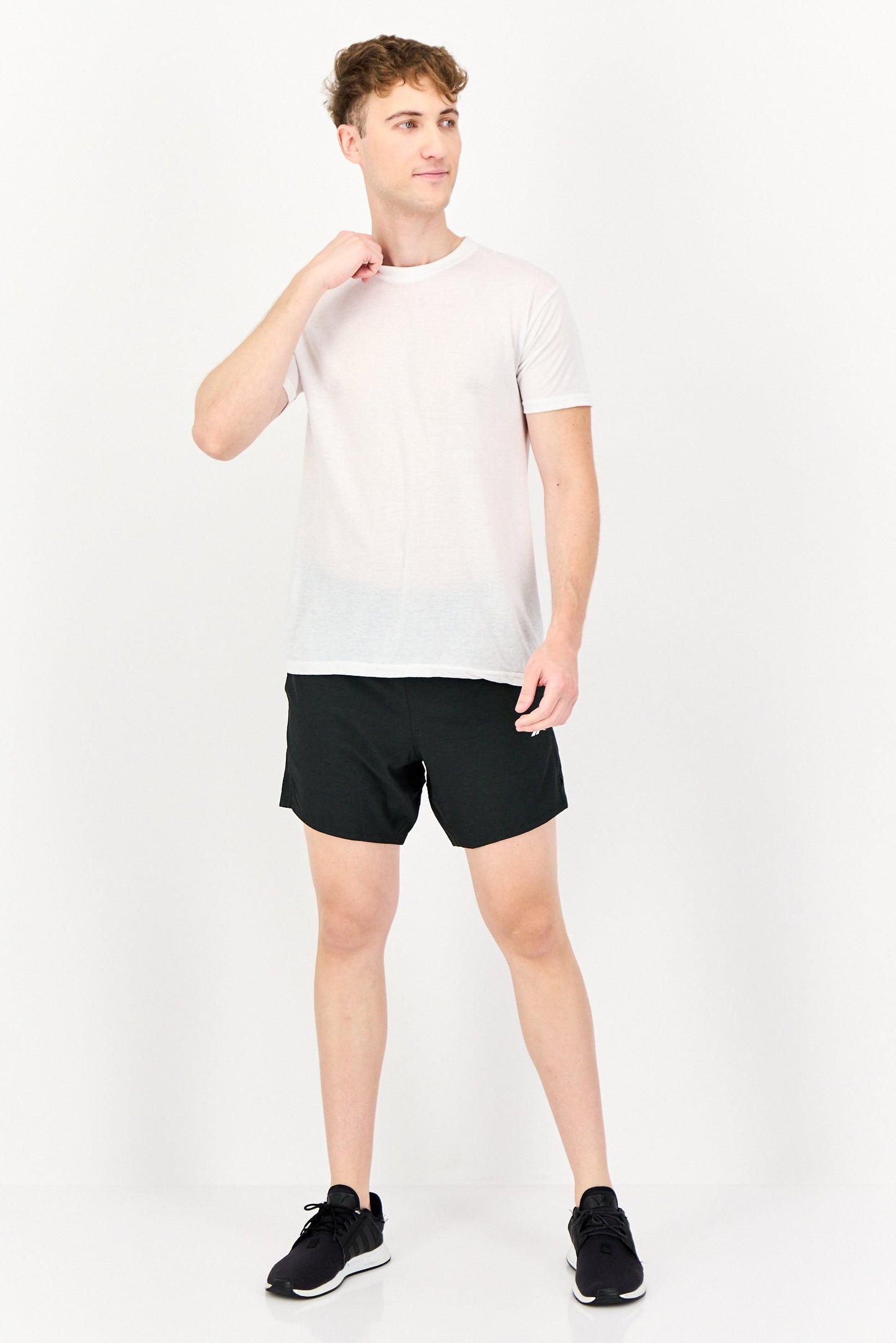 Men Sportswear Fit Outdoor Shorts, Black