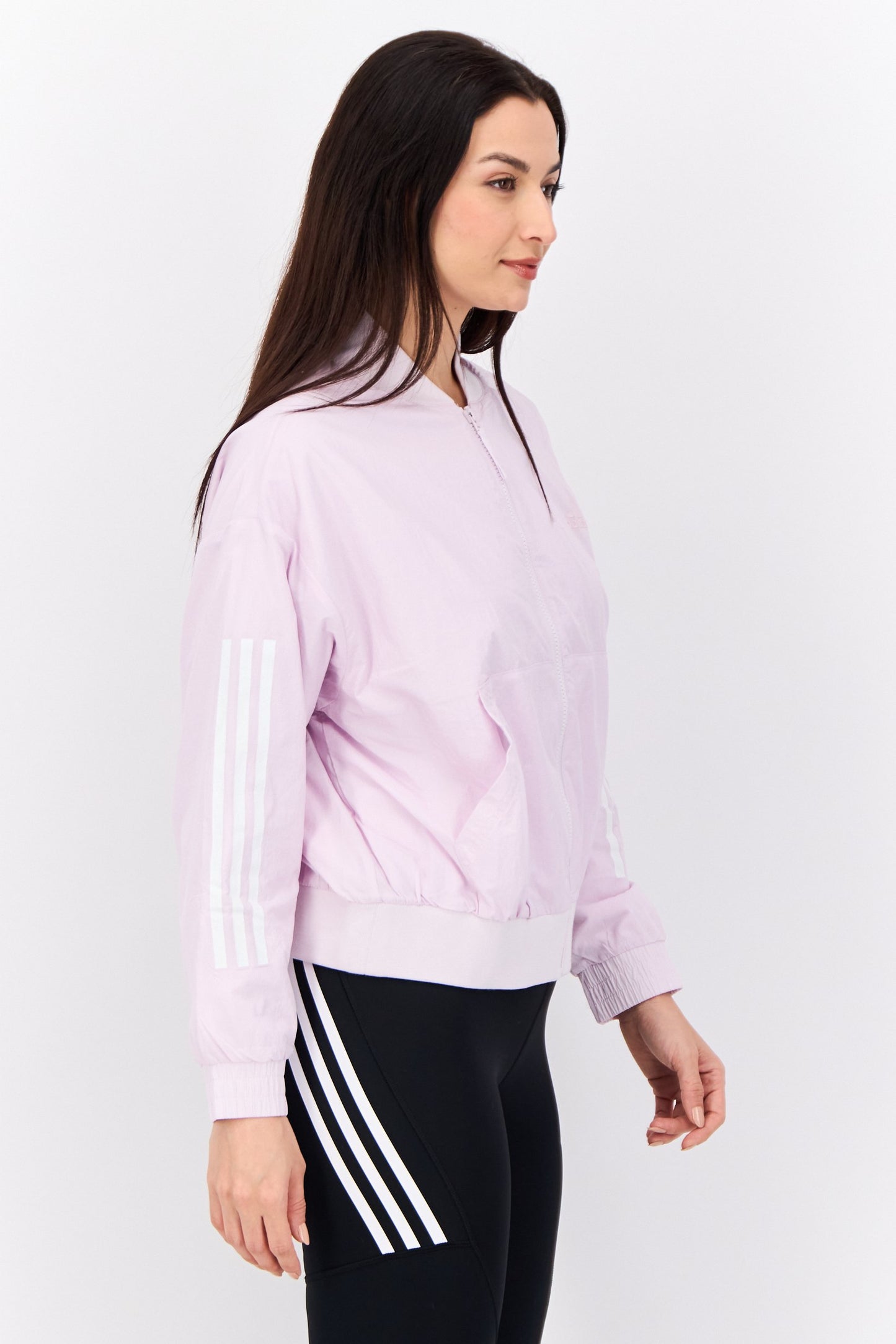 Women Sportswear Fit Long Sleeves Outdoor Jacket, Pink
