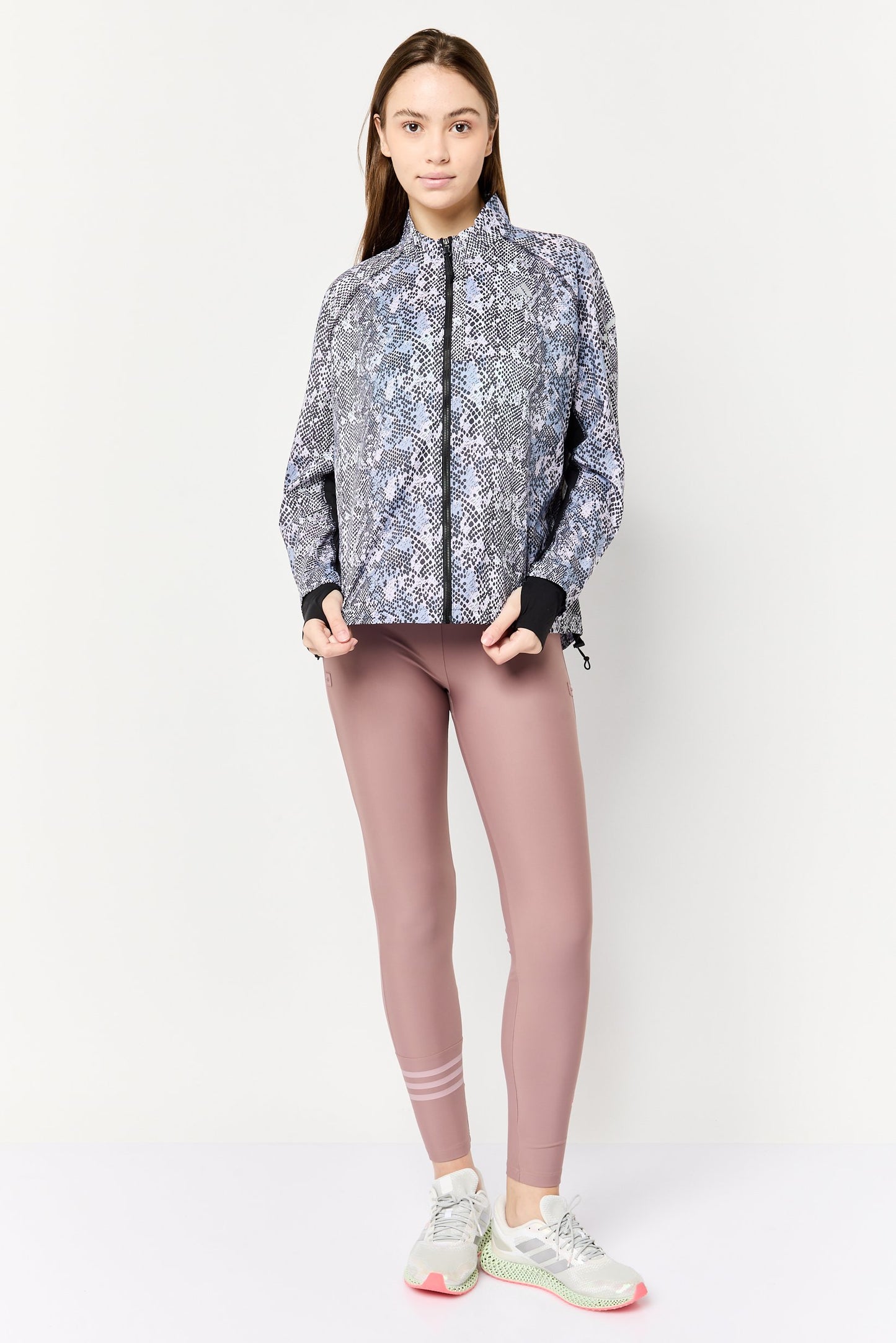 Women Sportswear Fit Long Sleeves Outdoor Jacket, Multicolor