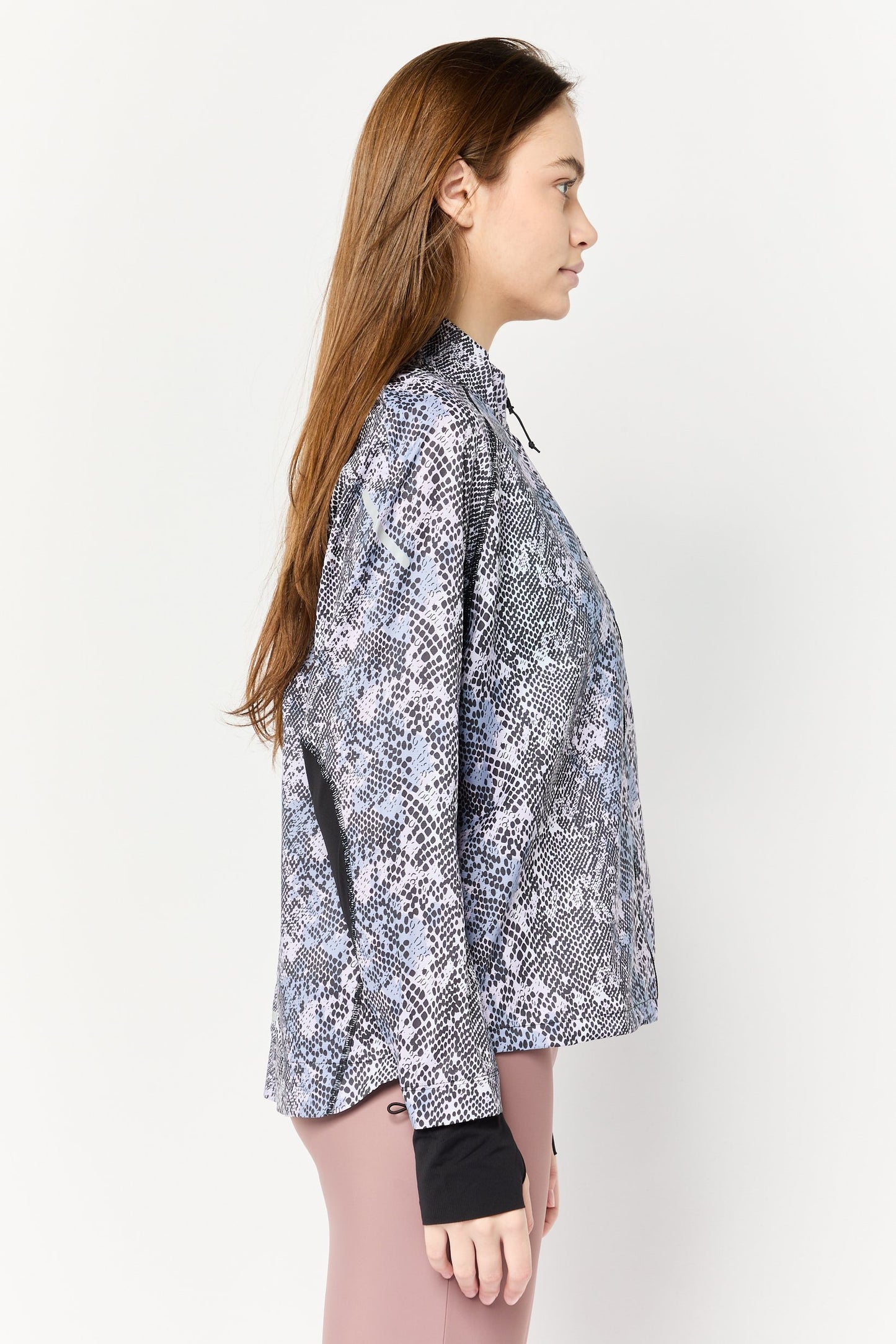 Women Sportswear Fit Long Sleeves Outdoor Jacket, Multicolor