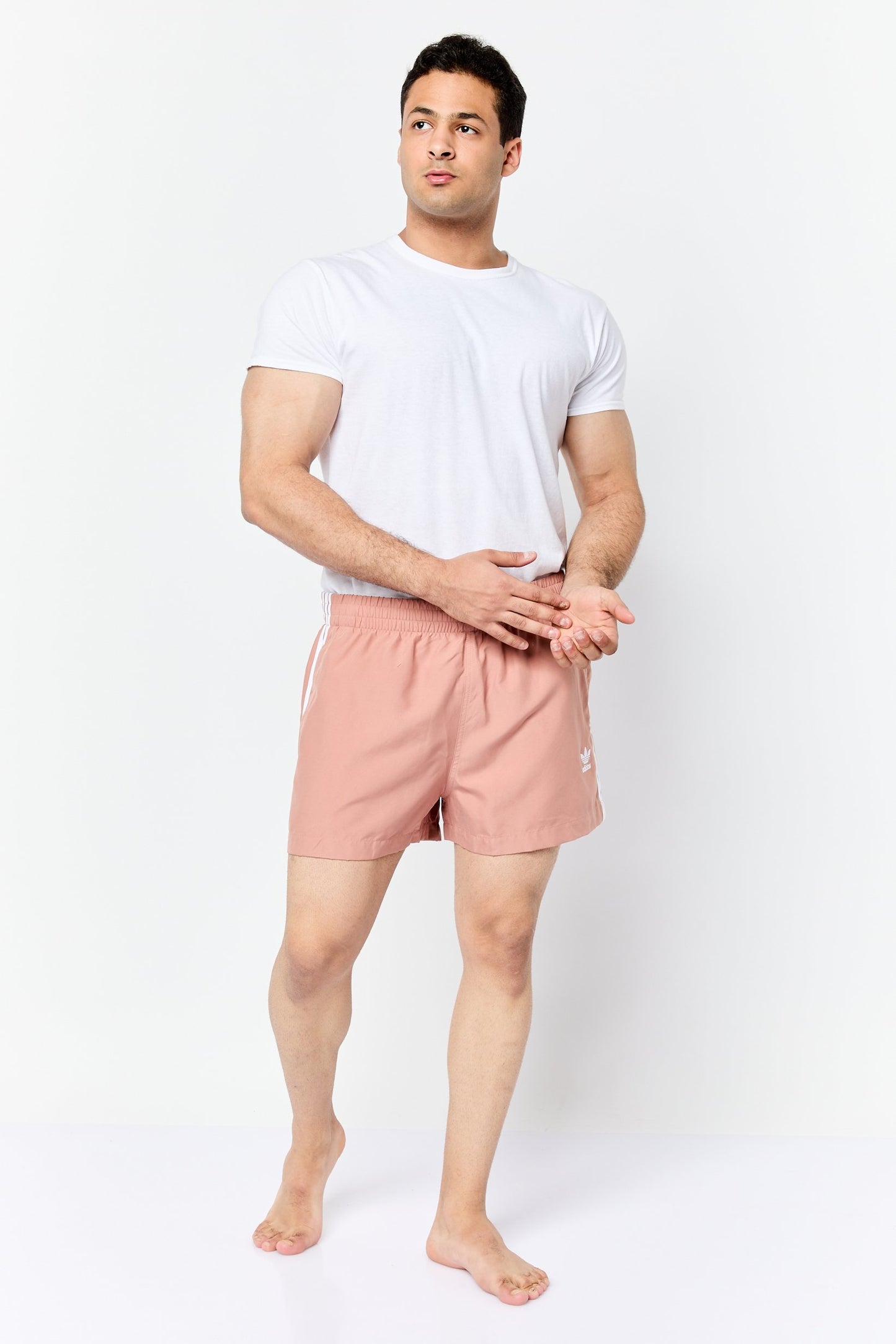 Men Sportswear Fit Outdoor Shorts, Peach