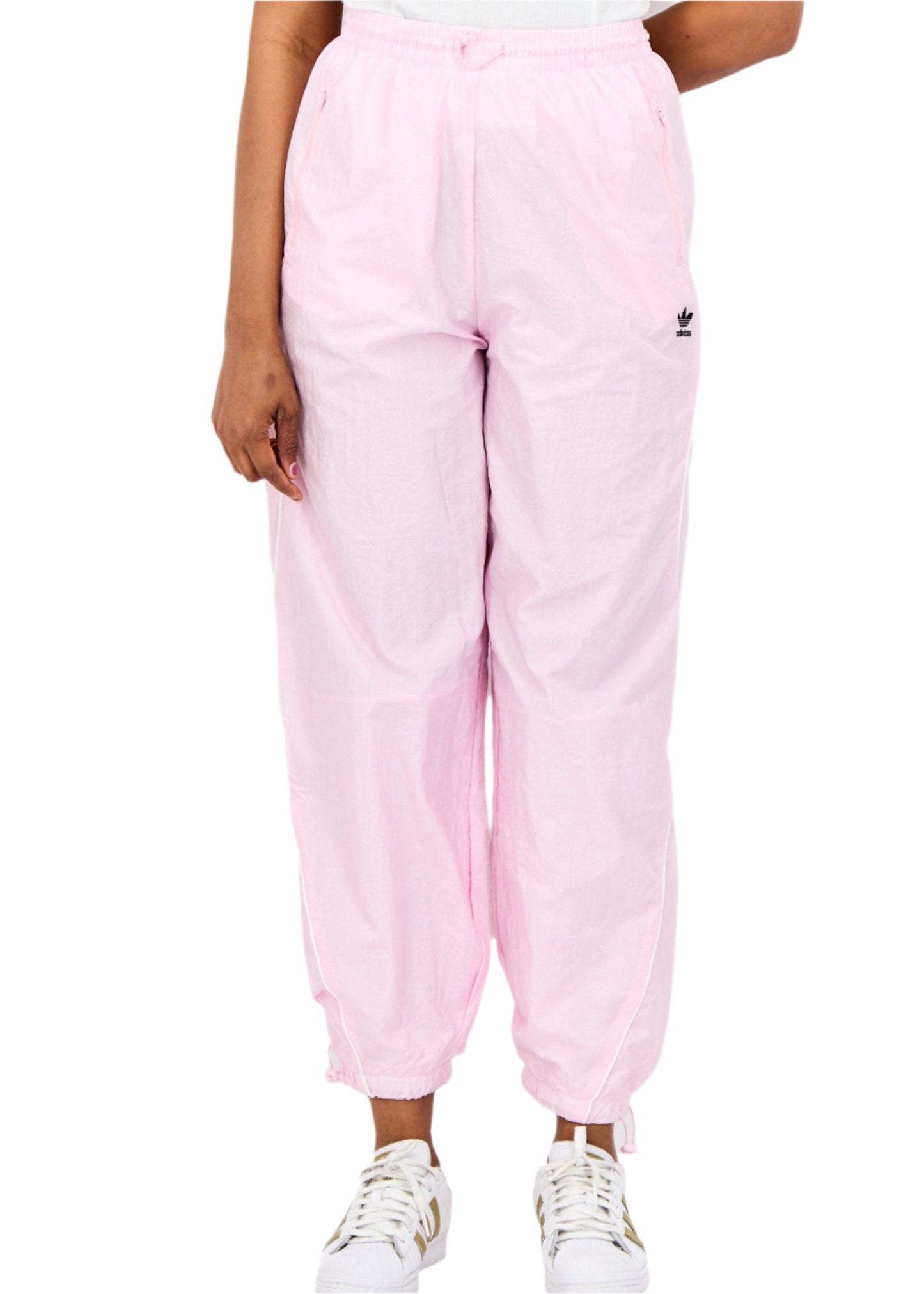 Women Sportswear Fit Brand Logo Training Track Pants, Pink
