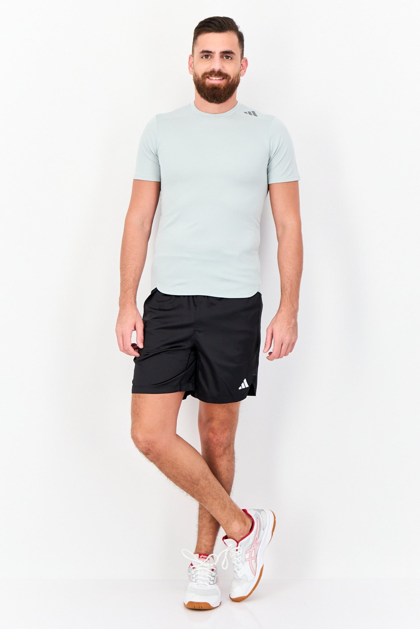 Men Regular Fit 7 Inseam Training Shorts, Black