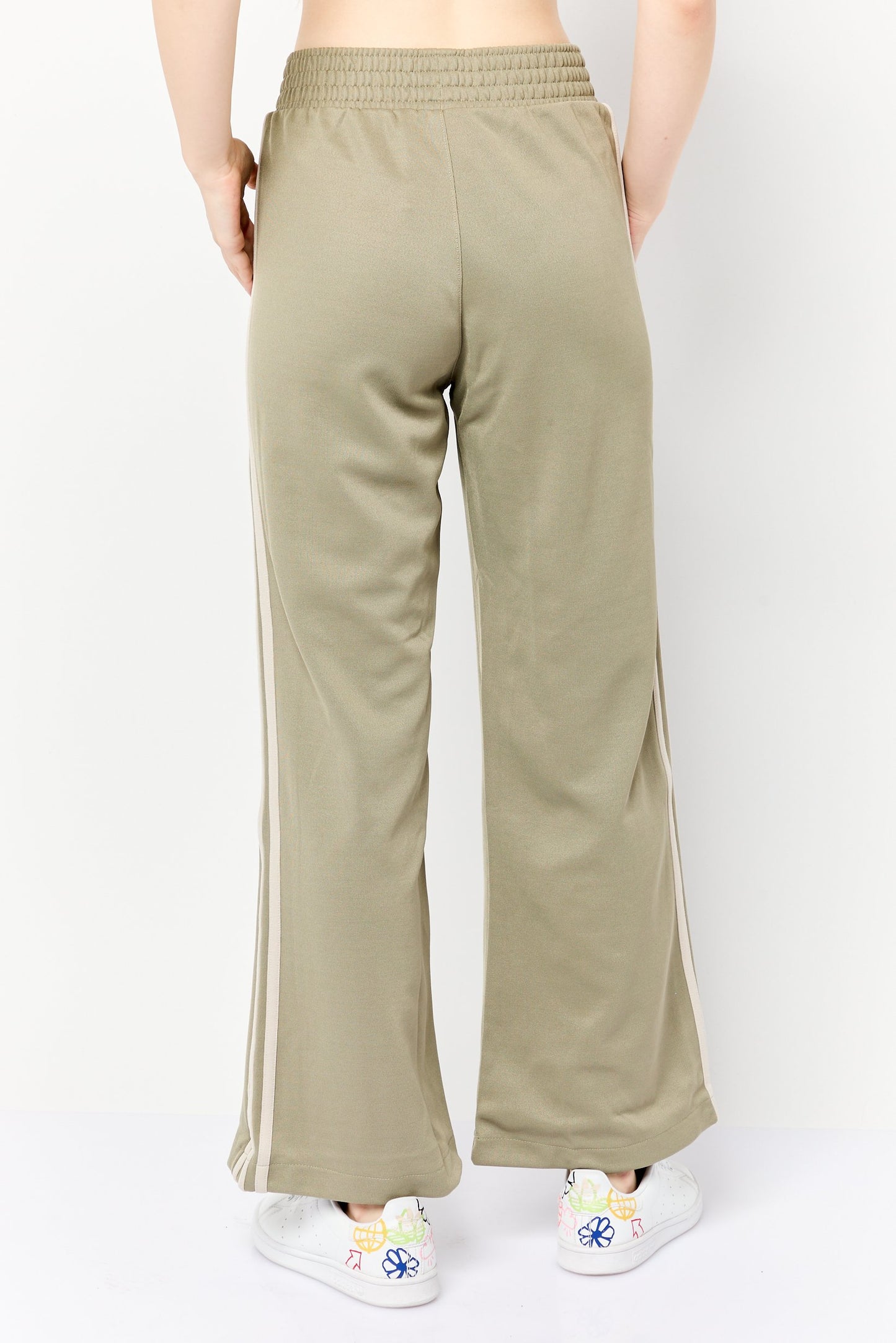 Women Sportswear Fit Drawstring Training Track Pants, Olive