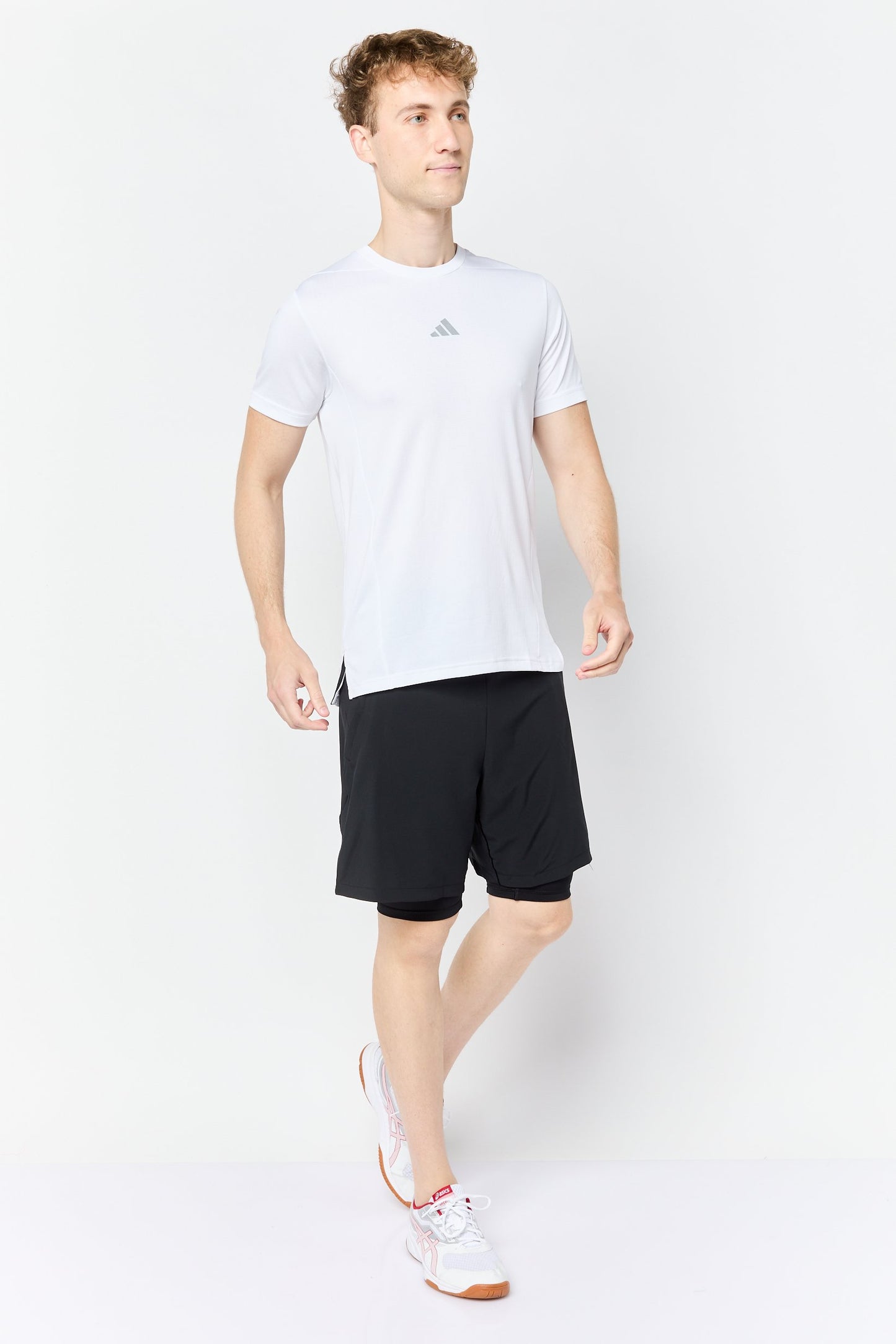 Men Sportswear Fit Yoga Premium 2 In 1 Shorts, Black