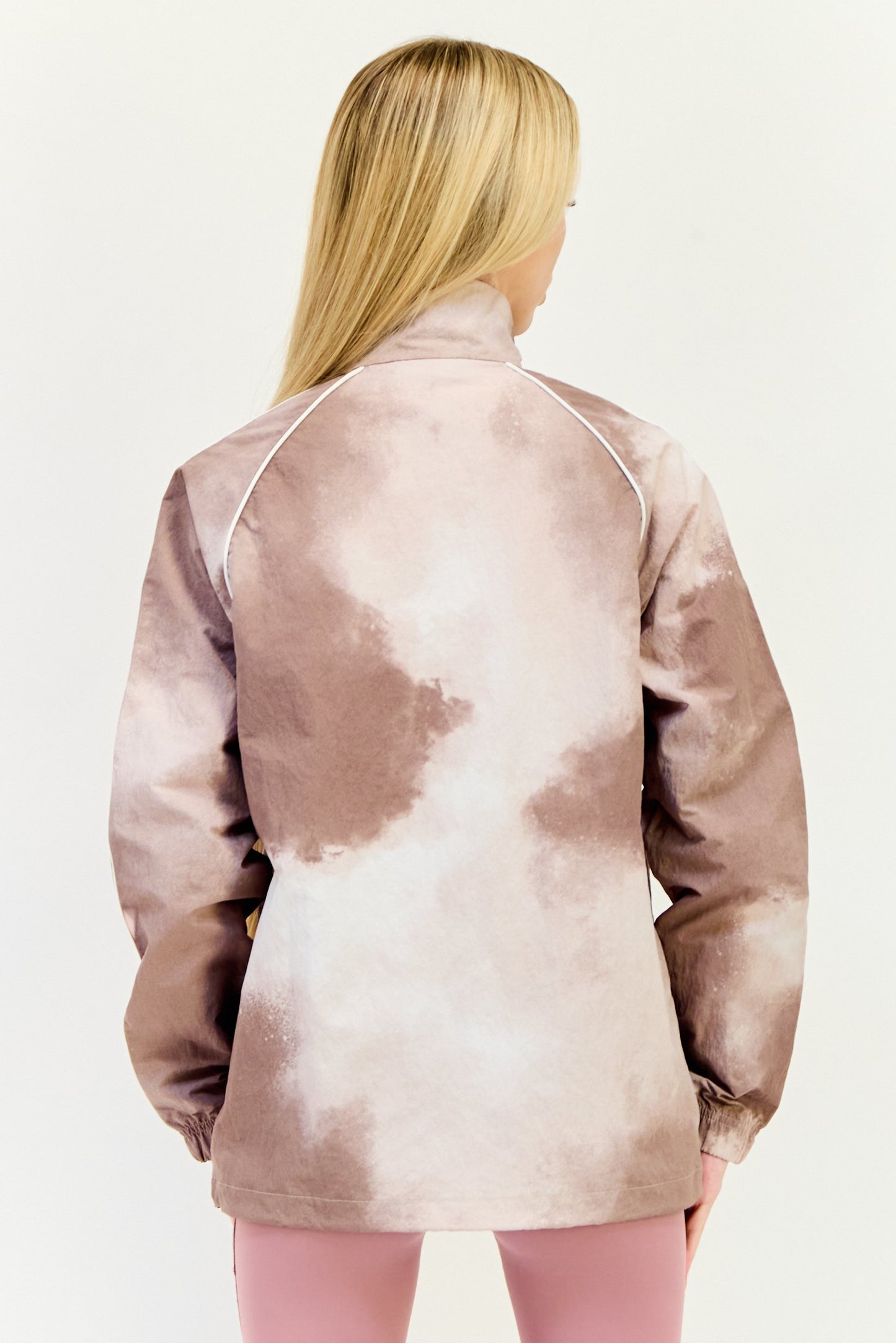 Women Sportswear Fit Long Sleeve Outdoor Windbreaker Jacket, Multicolor