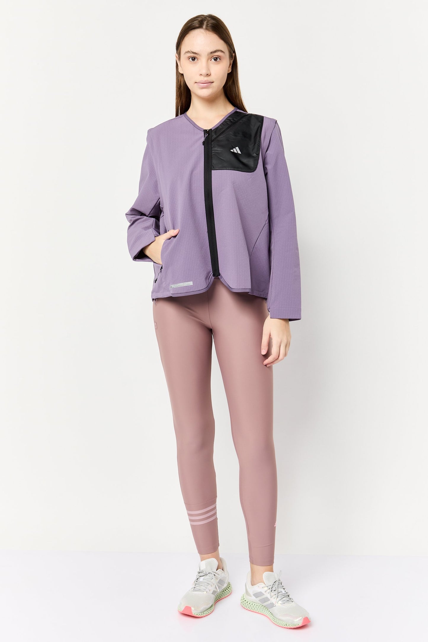 Women Sportswear Fit Long Sleeve Running Jacket, Multicolor