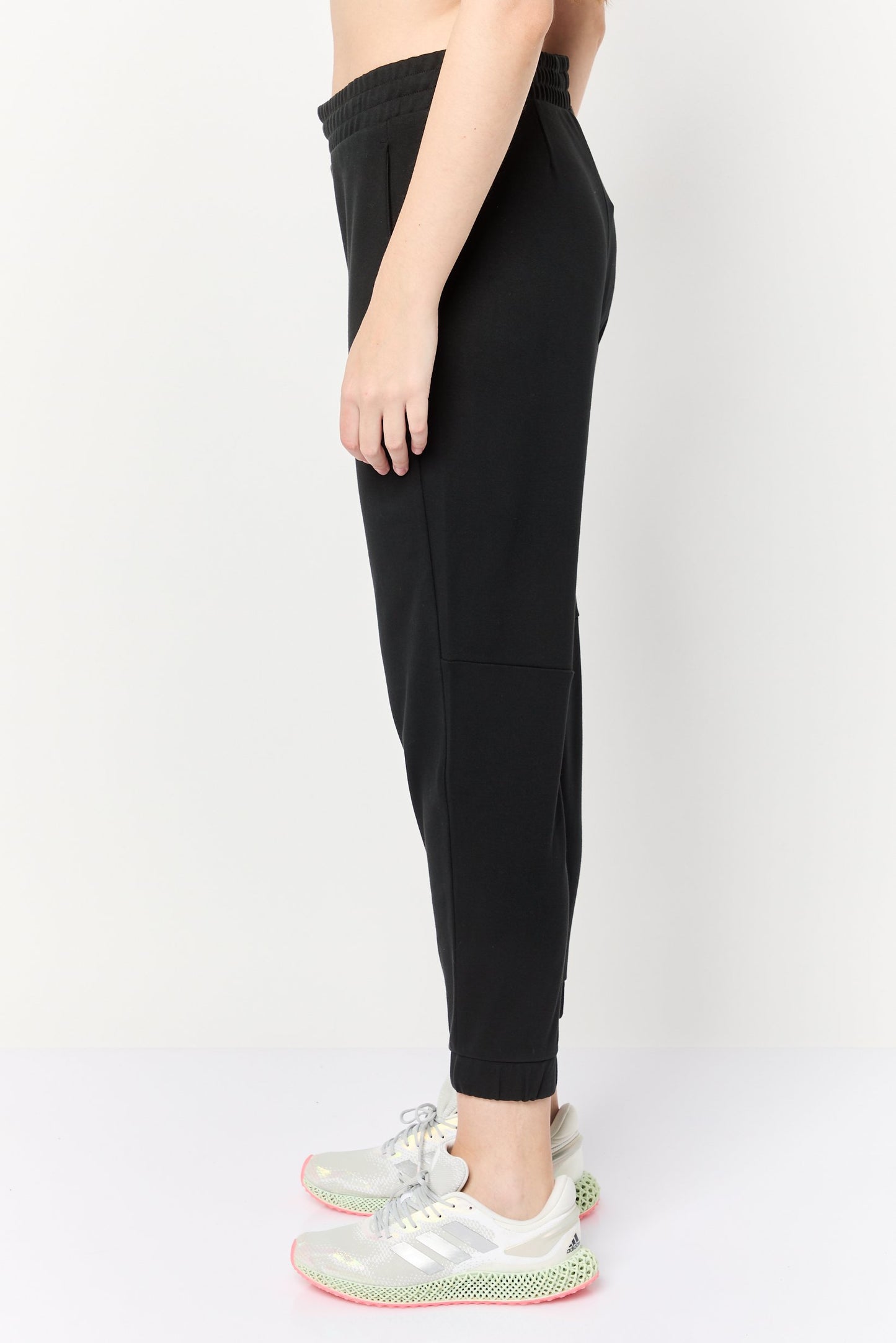 Women Sportswear Fit Brand Logo Training Sweatpants, Black