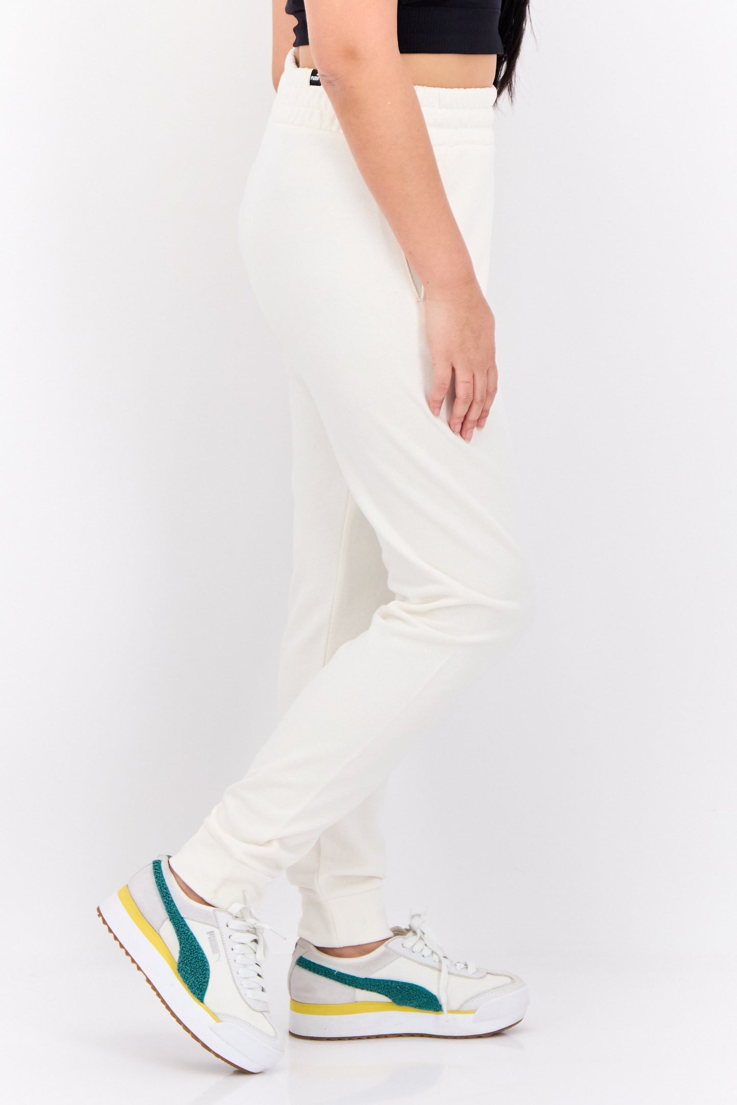 Women Sportswear Fit Outdoor Sweatpants, Off White