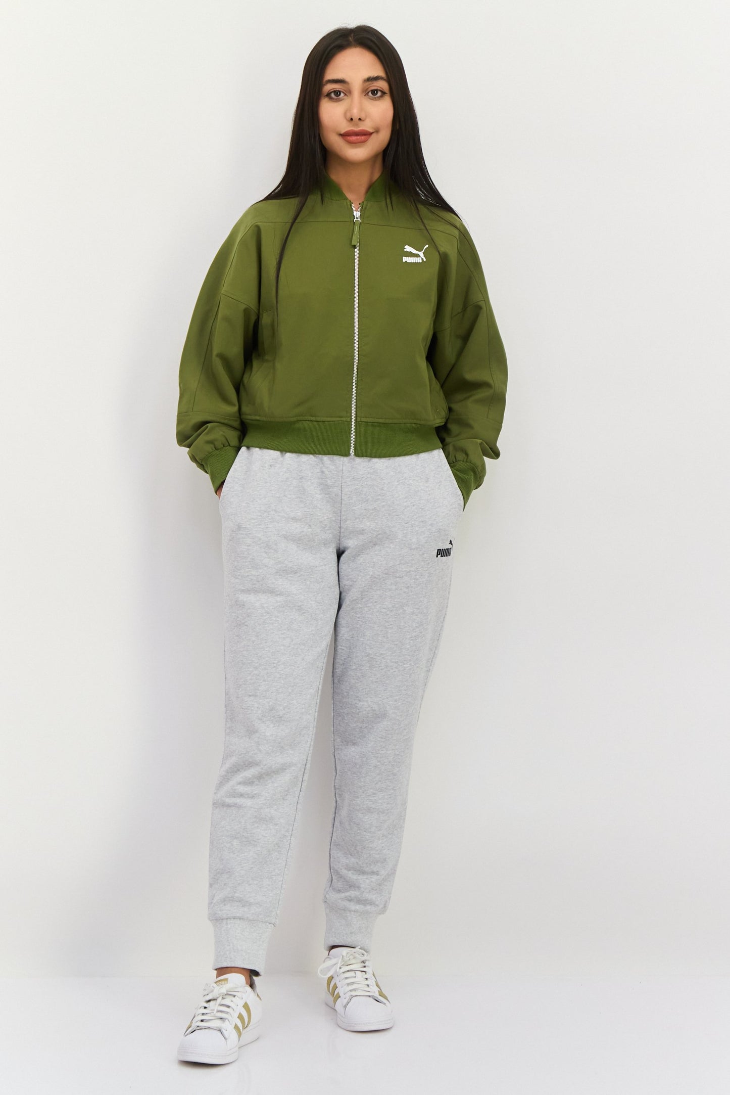 Women Comfort Fit Brand Logo Outdoor Bomber Jacket