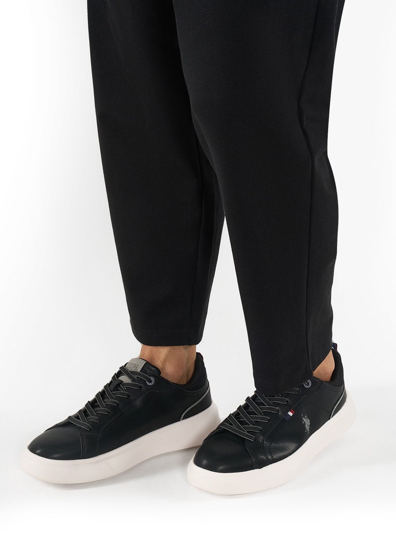 Men's Black Low-Top Sneakers - Designed for Style