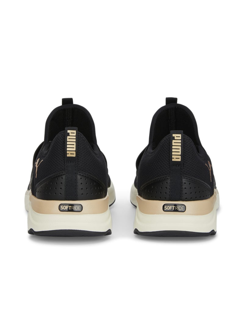 Softride Sophia Womens Black Slip-on Running Shoes