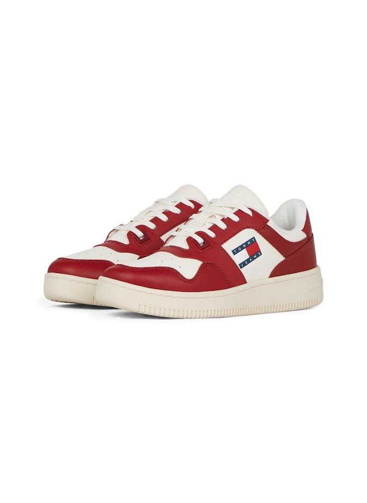 Logo Detail Lace Up Low Top Sneakers