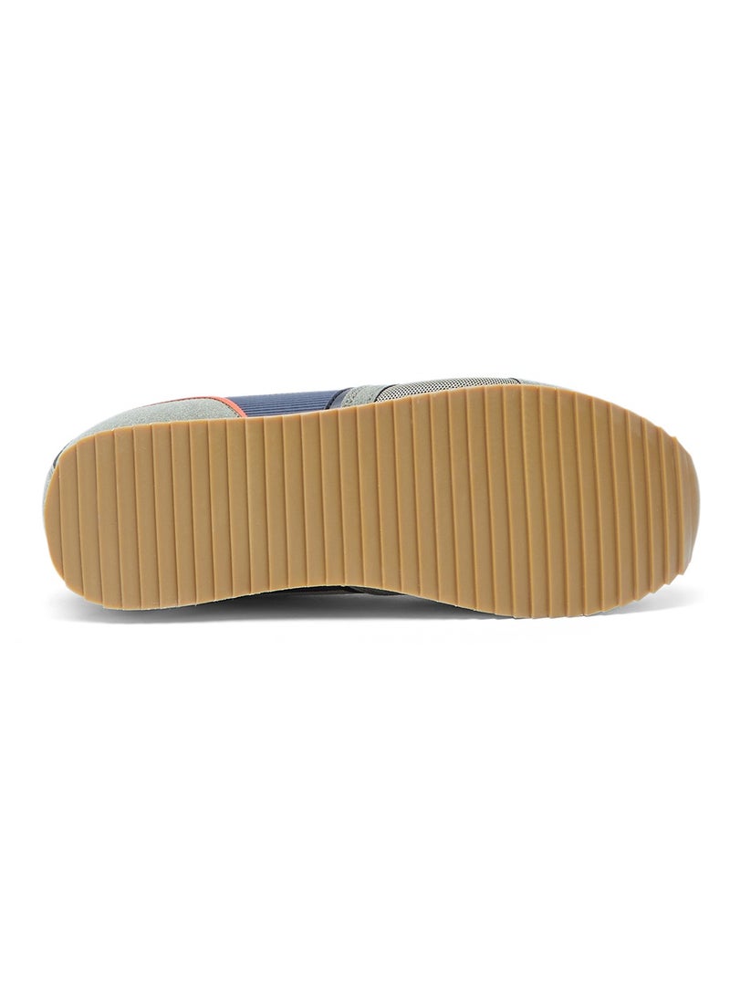 Men's Khaki Low-Top Sneakers - Lightweight Timeless Lace-Up Style