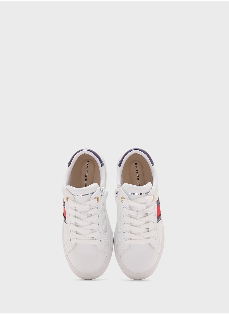 Youth Flag Lace Up Sneakers