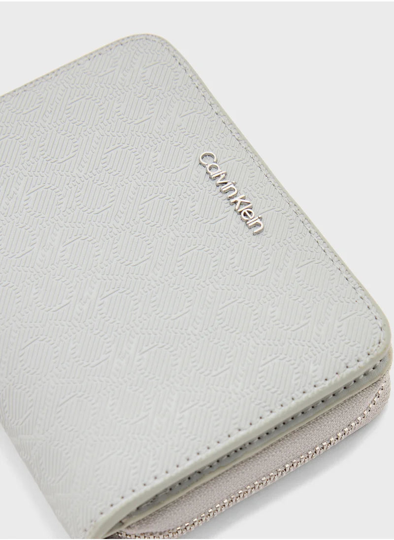 Must Monogram Zip Around Wallet