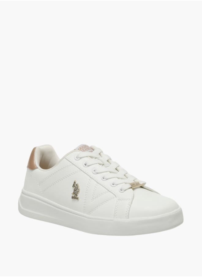 Women's Logo Detail Lace-Up Sneakers