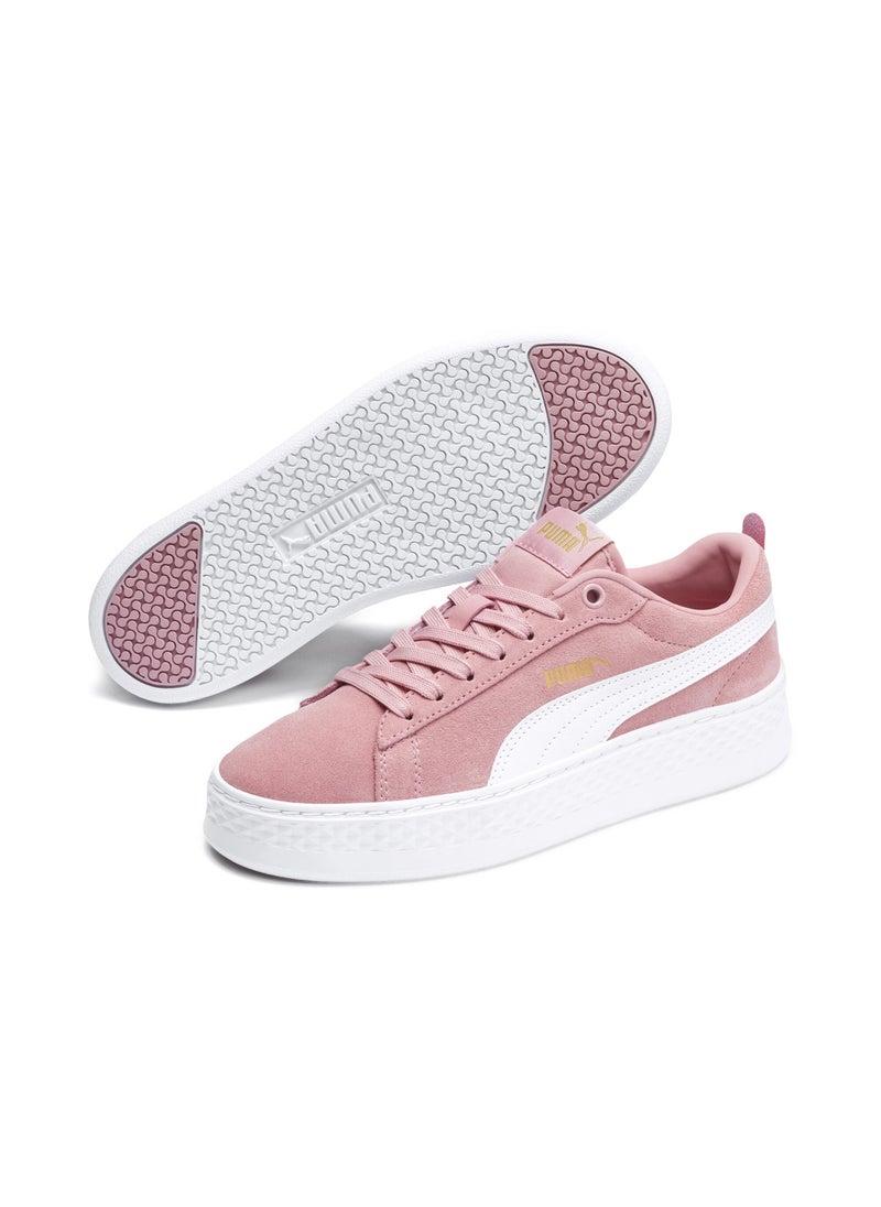 Smash Platform Womens Pink Suede Trainers
