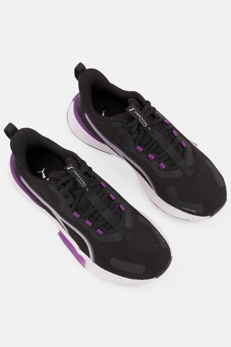 Women Pwr Frame 2 Lace Up Training Shoes, Black