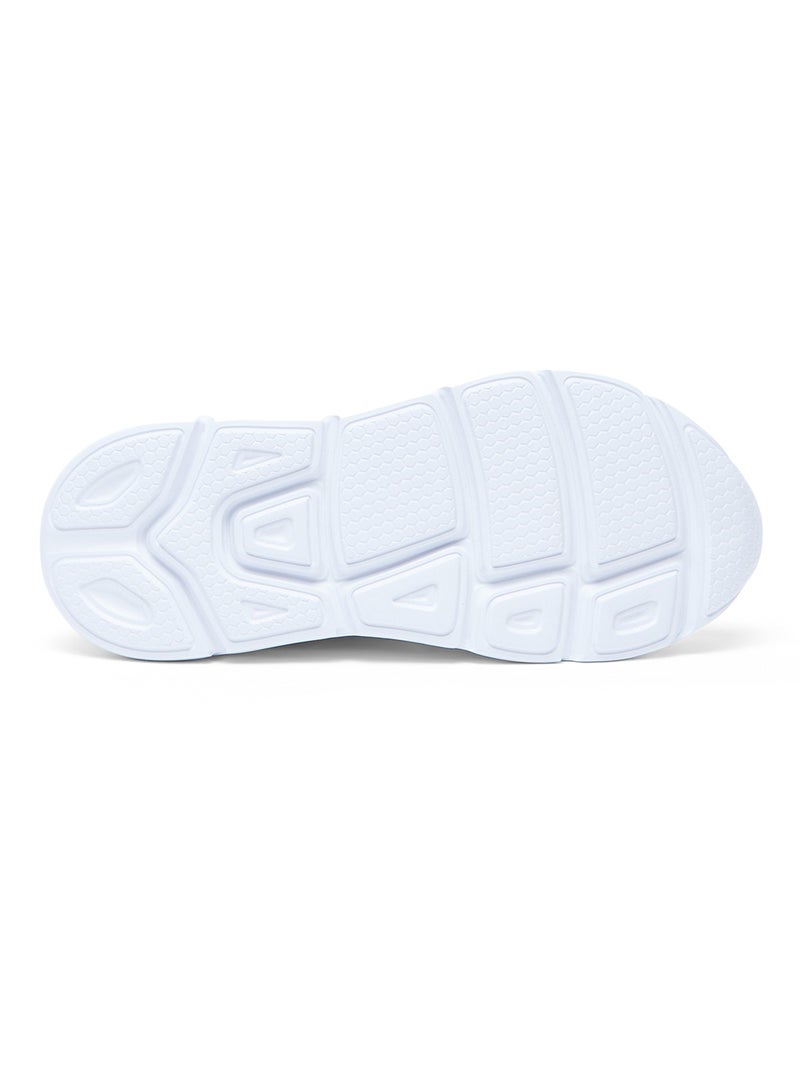 Women's White Low-Top Sneakers - Lightweight Lace-Up Design, Comfortable for Everyday Outfits