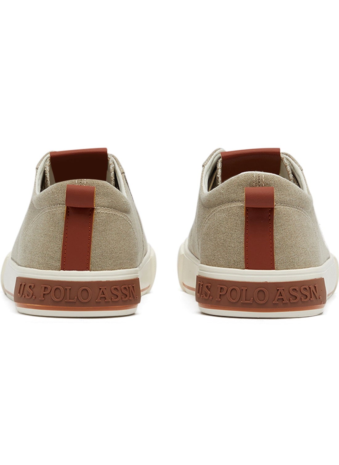 Men's Beige Low-Canvas Top Sneakers - Lightweight