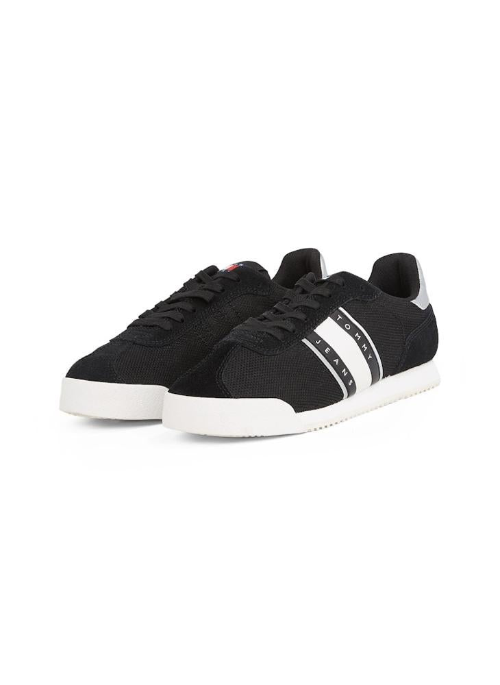 Logo Detail Lace Up Low Top Sneakers