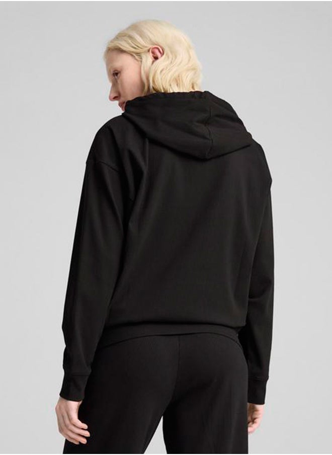 Essential Elevated Ribbed Hoodie