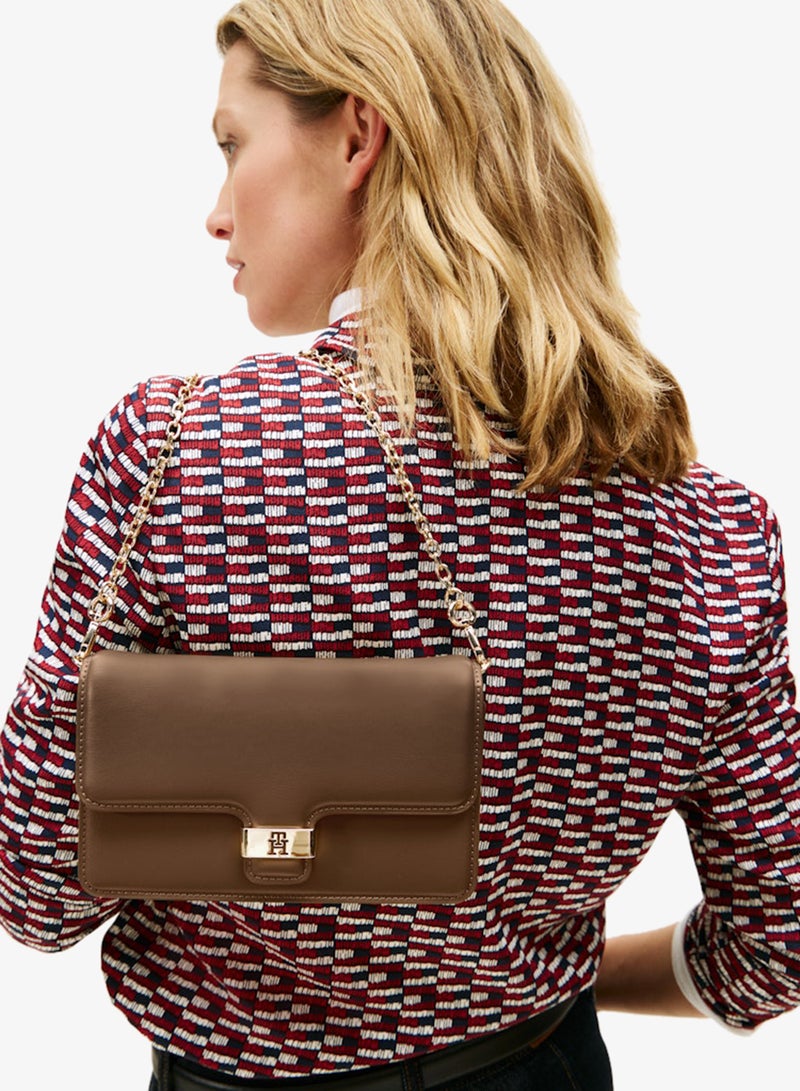 Heritage TH Monogram Plaque Clutch