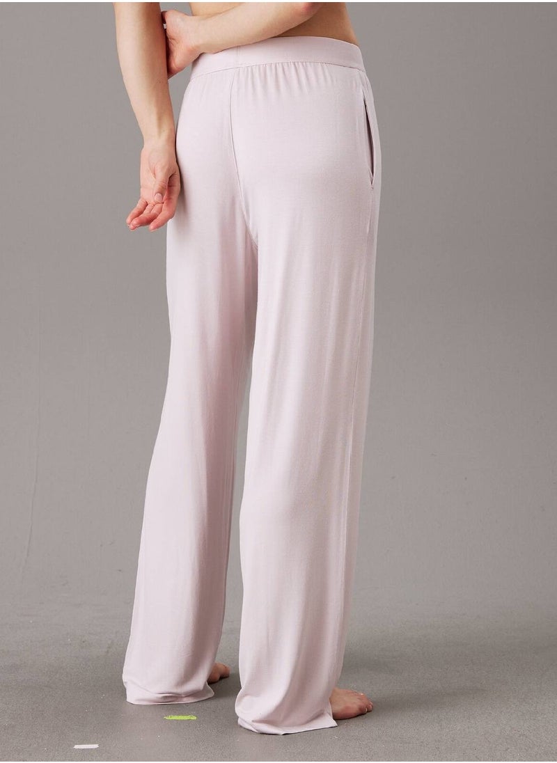 Women's Pants Pyjama Set - Modal, White
