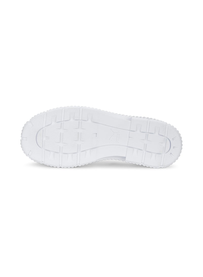 Dinara Womens White Platform Sneakers