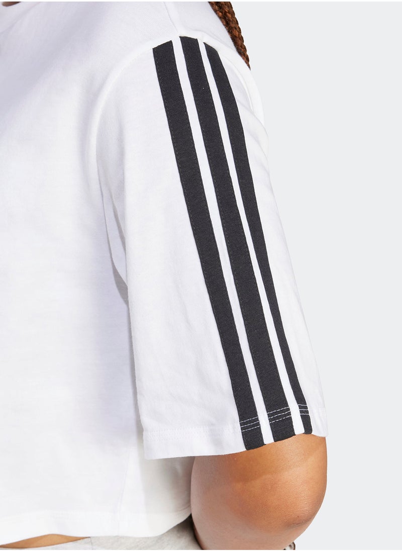 Essentials 3 Stripes Cotton Loose T-Shirt