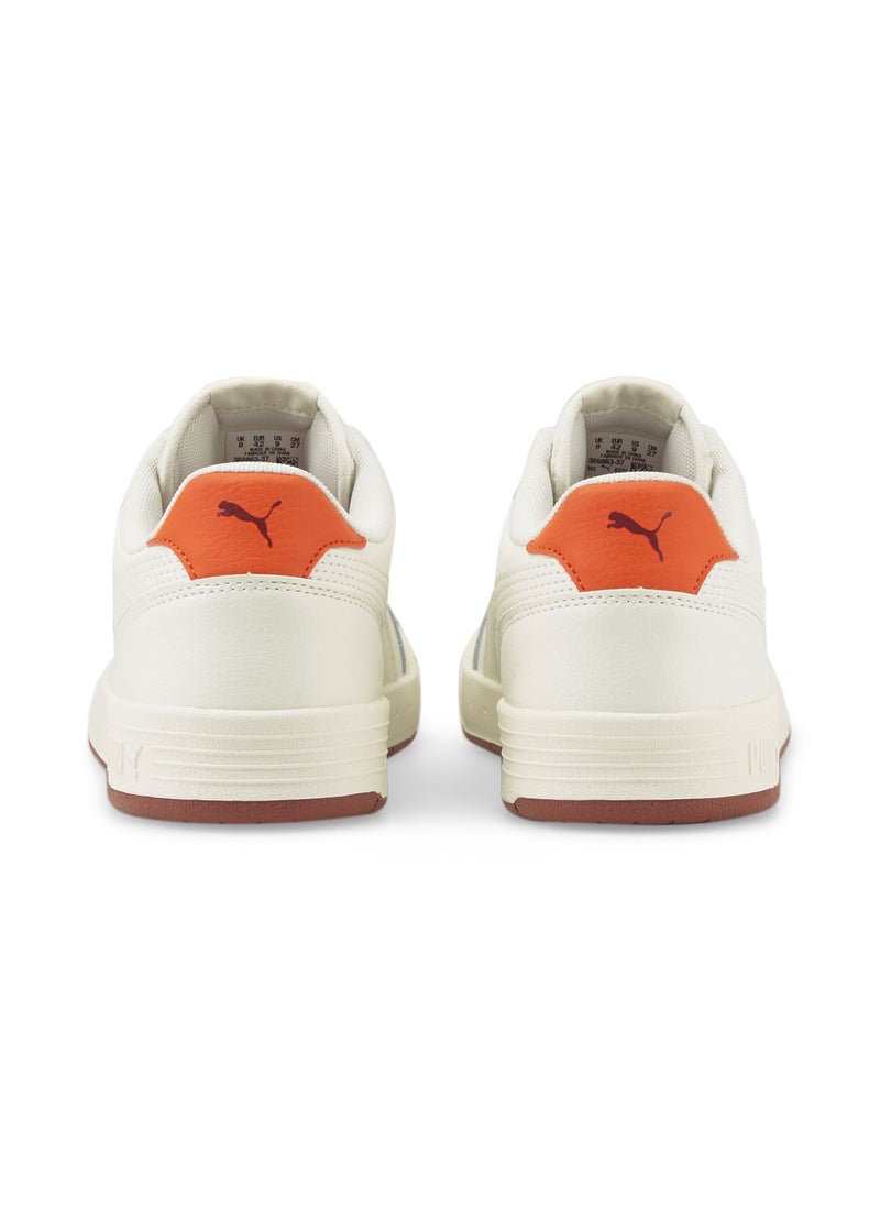 Caracal Unisex White Red Casual Sneakers